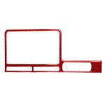 Carbon Fiber Car Navigation Display Frame Dekorativer Aufkleber für Nissan GTR R35 2008–2016, Rechtsfahren, Navigation Display Frame, Right Driving