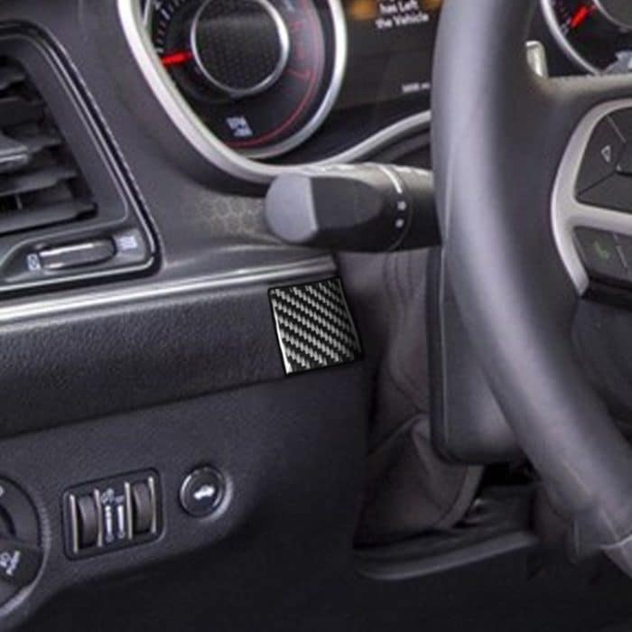 Carbon Lenkrad Autolenkrad links rechts dekorativer Aufkleber für Dodge Challenger 2015 bis jetzt, links fahren – Bild 6