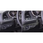 Carbon Fiber Auto Scheinwerfer Panel dekorative Aufkleber für Dodge Challenger 2015 bis jetzt, links fahren – Bild 8