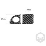 Carbon Fiber Auto Co-Pilot Aufbewahrungsgriff dekorative Aufkleber für Dodge Challenger 2015 bis jetzt, links fahren – Bild 2