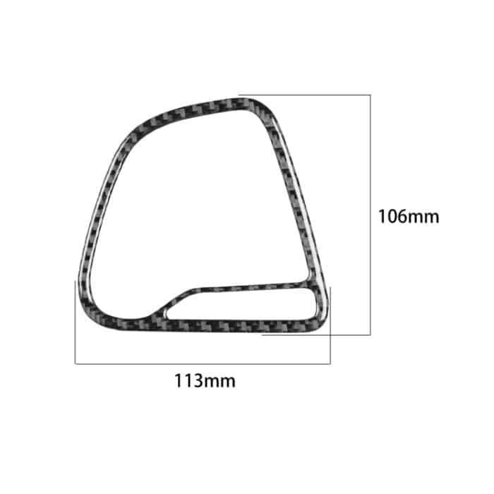 Carbon Faser Auto Instrument links Luftauslass dekorative Aufkleber für Dodge Challenger 2015 bis jetzt, links fahren – Bild 2