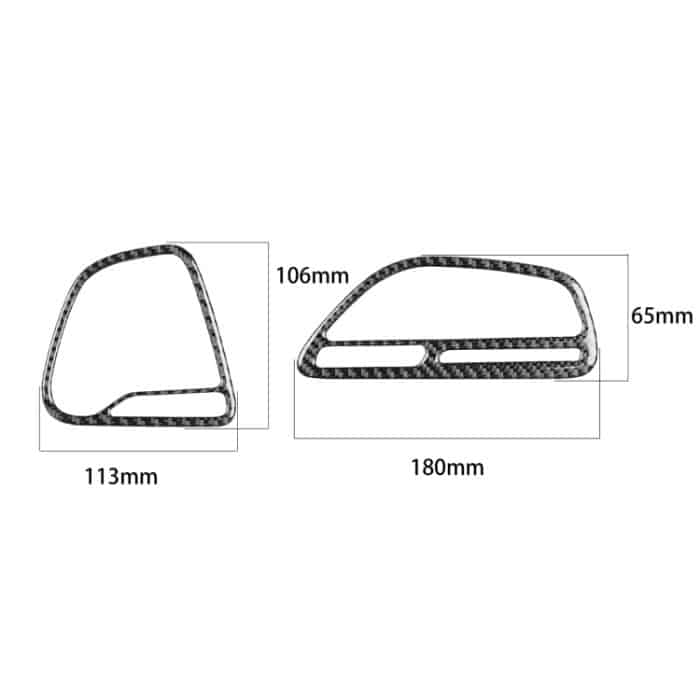 Carbon Faser Auto Instrument Links Rechts Lufteinlass Dekorative Aufkleber für Dodge Challenger 2015 bis jetzt, Links fahren – Bild 2