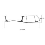 Carbon Fibre Car Central Control Instrument Großflächiger dekorativer Aufkleber für Dodge Challenger 2015 bis jetzt, Links fahren – Bild 2