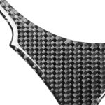 4 PCS / Set Kohlefaser Auto Zentralsteuerung Instrumentensatz Dekorativer Aufkleber für Dodge Challenger 2015 bis jetzt, Links fahren – Bild 3