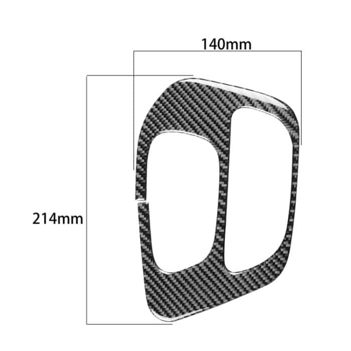 Carbon Fiber Car Gear Panel Dekorativer Aufkleber für Dodge Challenger 2015 bis jetzt, Links fahren – Bild 2
