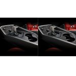 Carbon Fiber Car Central Control Gear Frame Dekorativer Aufkleber für Dodge Challenger 2015 bis jetzt, Links fahren – Bild 6