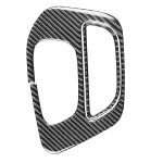 2 PCS / Set Kohlefaser Auto Getriebe Aufbewahrungsbox dekorative Aufkleber für Dodge Challenger 2015 bis jetzt, links fahren