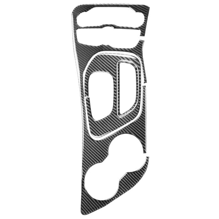 3 PCS / Set Carbon Fibre Car Central Control Gear Dekorativer Aufkleber für Dodge Challenger 2015 bis jetzt, Links fahren – Bild 1