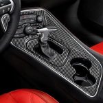 4 PCS / Set Carbon Fibre Car Central Control Gear Dekorativer Aufkleber für Dodge Challenger 2015 bis jetzt, Links fahren – Bild 6