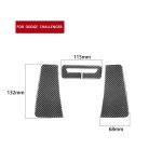 3 PCS / Set Carbonfaser Auto Sicherheitsgurt Panel dekorative Aufkleber für Dodge Challenger 2015 bis jetzt, links fahren – Bild 2