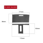 2 PCS / Set Kohlefaser Auto Leselampe Panel dekorative Aufkleber für Dodge Challenger 2015 bis jetzt, links fahren – Bild 2