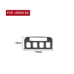 Kohlefaser-Autositz-Bedienfeld-dekorativer Aufkleber für Lexus GS 2006-2011, linke und rechter Antrieb universell – Bild 2