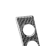 2 Stück / Set Carbon Fiber Car Central Control Panel B-Version Dekorativer Aufkleber für Lexus GS 2006-2011, linke und rechte Antrieb universell – Bild 3