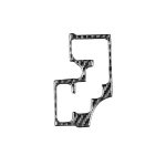 Kohlefaser-Auto-Gang-Panel-Innenrahmen A Version Dekorativer Aufkleber für Lexus GS 2006-2011, linke Fahrt