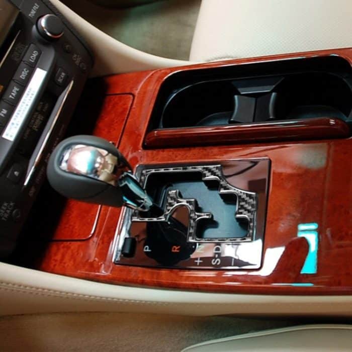 Kohlefaser-Auto-Gang-Panel-Innenrahmen A Version Dekorativer Aufkleber für Lexus GS 2006-2011, linke Fahrt – Bild 5