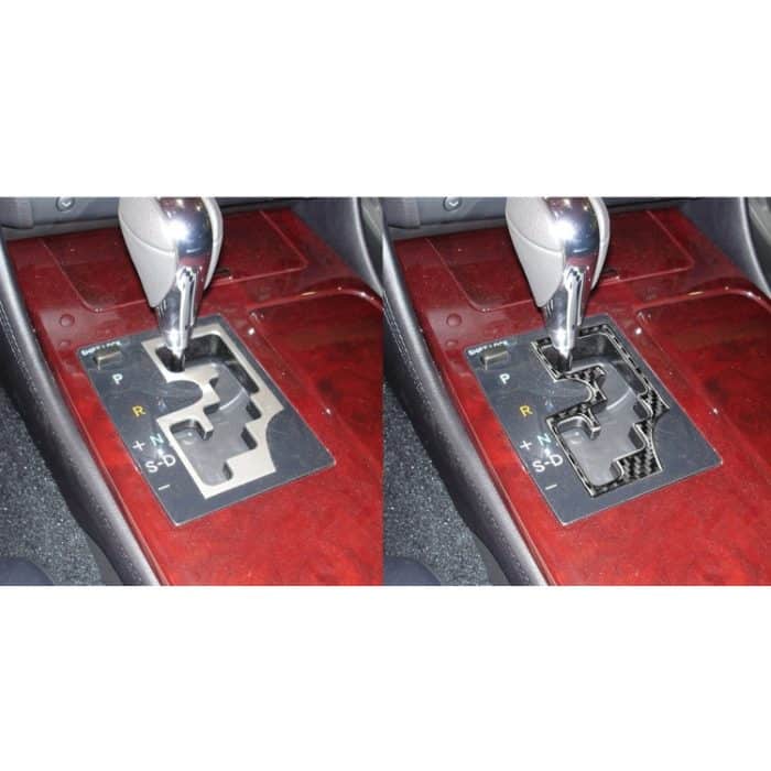Kohlefaser-Auto-Gang-Panel-Innenrahmen A Version Dekorativer Aufkleber für Lexus GS 2006-2011, linke Fahrt – Bild 6