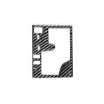 Kohlefaser-Auto-Gang-Panel außerhalb des Rahmens A Version dekorativer Aufkleber für Lexus GS 2006-2011, linke Fahrt