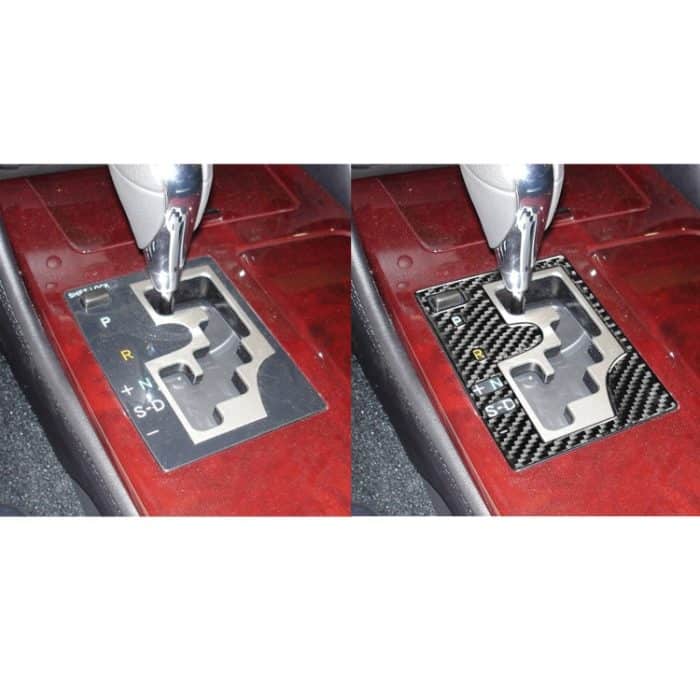 Kohlefaser-Auto-Gang-Panel außerhalb des Rahmens A Version dekorativer Aufkleber für Lexus GS 2006-2011, linke Fahrt – Bild 6