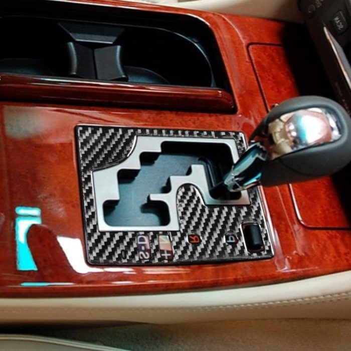 Kohlefaser-Auto-Gang-Panel außerhalb des Rahmens A-Version dekorativer Aufkleber für Lexus GS 2006-2011, Rechtsfahrt – Bild 5