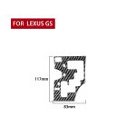 Kohlefaser-Auto-Gang-Panel B-Version dekorativer Aufkleber für Lexus GS 2006-2011, linke Fahrt – Bild 2