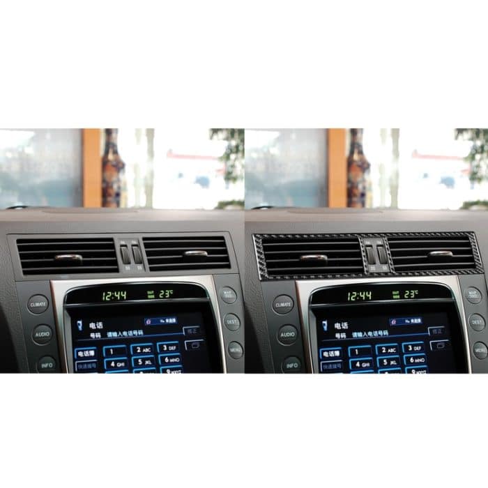 Carbon Fiber Car Central Control Air Outlet Dekorative Aufkleber für Lexus GS 2006-2011, links und rechts Antrieb Universal – Bild 6