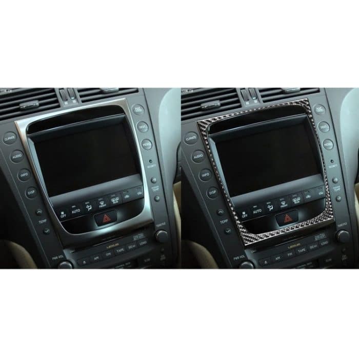 Kohlefaser-Car-Klimaanlage dekorativer Aufkleber für Lexus GS 2006-2011, linke und rechter Antrieb universell – Bild 6