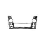 Carbon-Faser-CD-CD-Panel B-Version dekorativer Aufkleber für Lexus GS 2006-2011, linke und rechte Antrieb universell