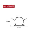 Kohlefaser-Automaß-Armaturenbrett-Zier-dekorativer Aufkleber für Lexus GS 2006-2011, linke und rechter Antrieb universell – Bild 2