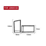 2 teile / satz Kohlefaserwagen Links- und Right Air Outlets Dekorativer Aufkleber für Lexus GS 2006-2011, linke Fahrt – Bild 2