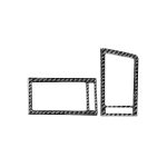 2 Stück / Set Carbon Fiber Auto Links- und Right Air Outlets Dekorative Aufkleber für Lexus GS 2006-2011, Rechtsfahrt