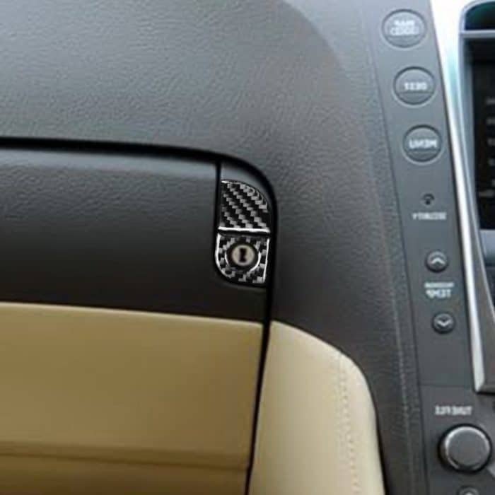 2 Stück / Set Kohlefaser Auto Aufbewahrungsbox Schalter Dekorativer Aufkleber für Lexus GS 2006-2011, Rechtsfahrt – Bild 6