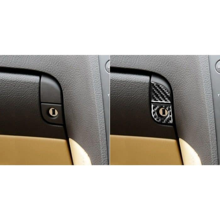 2 Stück / Set Kohlefaser Auto Aufbewahrungsbox Schalter Dekorativer Aufkleber für Lexus GS 2006-2011, Rechtsfahrt – Bild 7