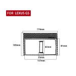 3 stücke / satz Kohlefaser hinterer Abgasentlüftung dekorativer Aufkleber für Lexus GS 2006-2011, linke und rechte Antrieb universell – Bild 2