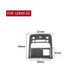 2 stücke / satz Kohlefaser Auto Leselicht Panel B-Version Dekorativer Aufkleber für Lexus GS 2006-2011, links und rechts Antrieb Universal – Bild 2