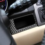 2 Stück / Set Carbon Fiber Car Central Control Card Box Panel Dekorative Aufkleber für Honda CRV 2007-2011, Rechtsfahrt – Bild 5