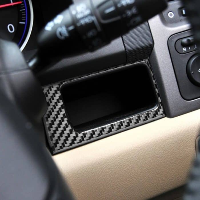 2 Stück / Set Carbon Fiber Car Central Control Card Box Panel Dekorative Aufkleber für Honda CRV 2007-2011, Rechtsfahrt – Bild 5