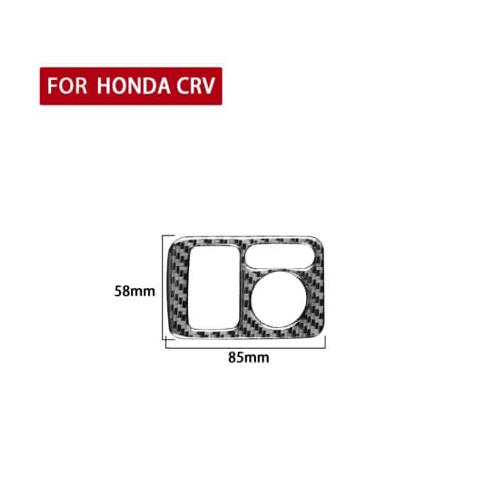Kohlefaser-Auto-Rückspiegel-Anpassungsschalter-Rahmen dekorativer Aufkleber für Honda CRV 2007-2011, linke Fahrt – Bild 2