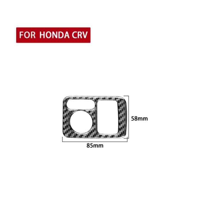 Kohlefaser-Fahrzeug-Rückspiegel-Anpassungsschalter-Rahmen dekorativer Aufkleber für Honda CRV 2007-2011, rechts fahren – Bild 2