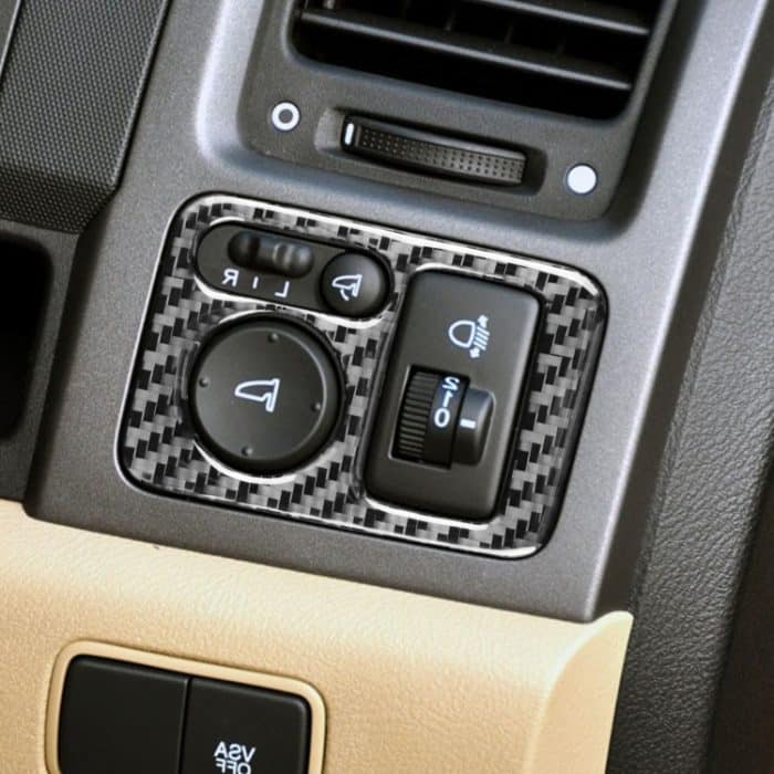 Kohlefaser-Fahrzeug-Rückspiegel-Anpassungsschalter-Rahmen dekorativer Aufkleber für Honda CRV 2007-2011, rechts fahren – Bild 5