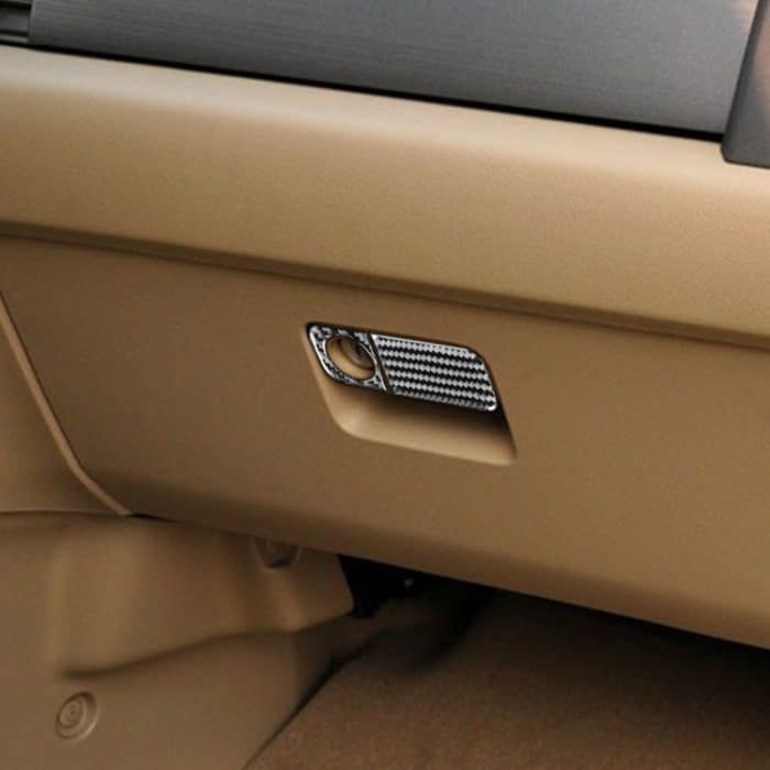 2 teile / satz Kohlenstofffaser-Automobilkastenöffnungsrahmen dekorativer Aufkleber für Honda CRV 2007-2011, linke Fahrt – Bild 5