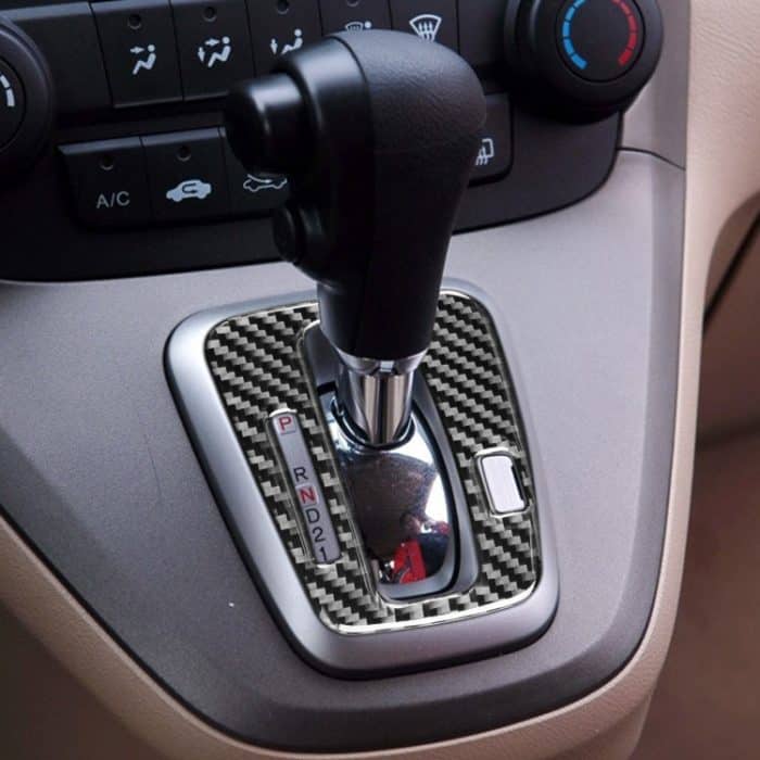 Kohlefaser-Auto-Gang-Indikatorrahmen dekorativer Aufkleber für Honda CRV 2007-2011, linke Fahrt – Bild 5