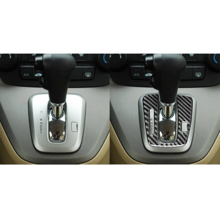 Kohlefaser-Auto-Gang-Indikatorrahmen dekorativer Aufkleber für Honda CRV 2007-2011, linke Fahrt – Bild 6