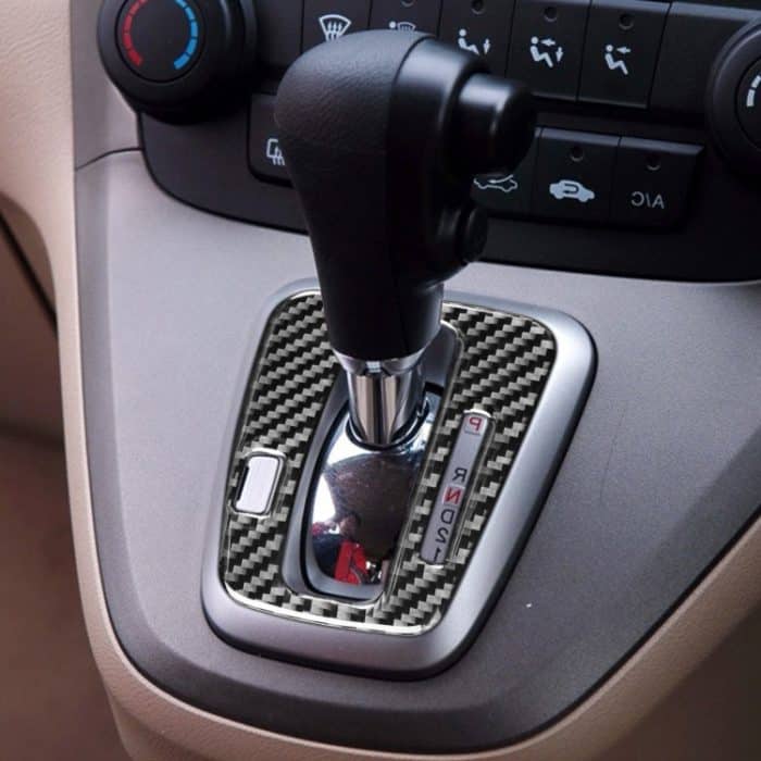 Kohlefaser-Auto-Gang-Indikator-Rahmen dekorativer Aufkleber für Honda CRV 2007-2011, Rechtsfahrt – Bild 5