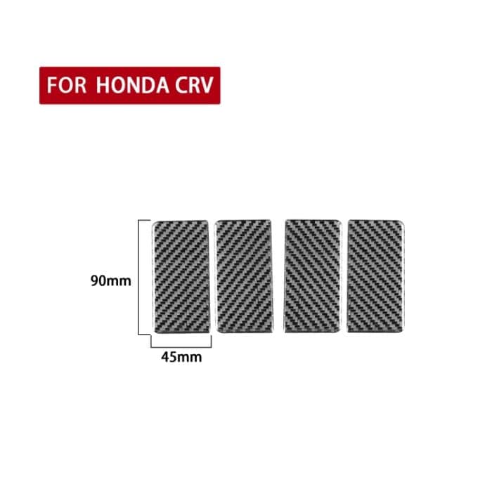 4 teile / satz Kohlefaserauto Innen Armlehnendichtung Dekorative Aufkleber für Honda CRV 2007-2011, links und rechts universell – Bild 2