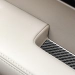 4 teile / satz Kohlefaserauto Innen Armlehnendichtung Dekorative Aufkleber für Honda CRV 2007-2011, links und rechts universell – Bild 5