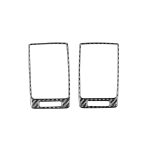 2 teile / satz Kohlefaser Auto Side Air Outlet-Rahmen Dekorativer Aufkleber für Honda CRV 2007-2011, links und rechts Antrieb Universal