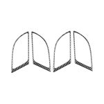 4 stücke / satz Kohlenstofffaserauto Innengriff Rahmen dekorativer Aufkleber für Honda CRV 2007-2011, links und rechts universell