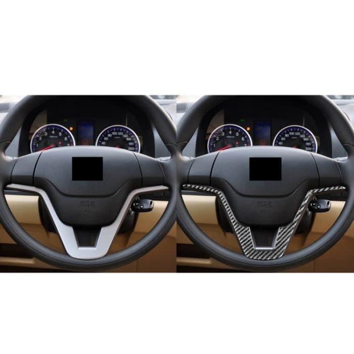 Kohlefaser-Auto-Lenkrad-dekorativer Aufkleber für Honda CRV 2007-2011, linke und rechter Antrieb universell – Bild 6