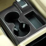 Kohlefaser-Autokassenhalter Panel Dekorativer Aufkleber für Honda CRV 2007-2011, Rechtsfahrt – Bild 5