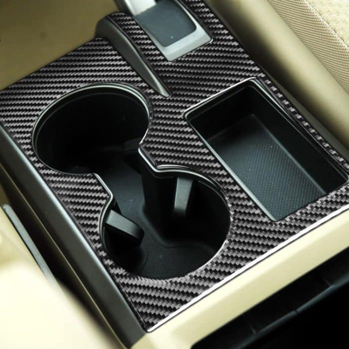 Kohlefaser-Autokassenhalter Panel Dekorativer Aufkleber für Honda CRV 2007-2011, Rechtsfahrt – Bild 5